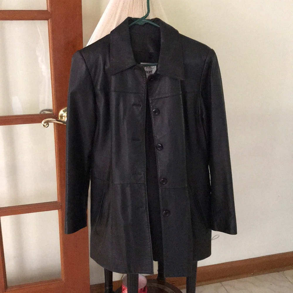 Woman’s Black Leather Jacket